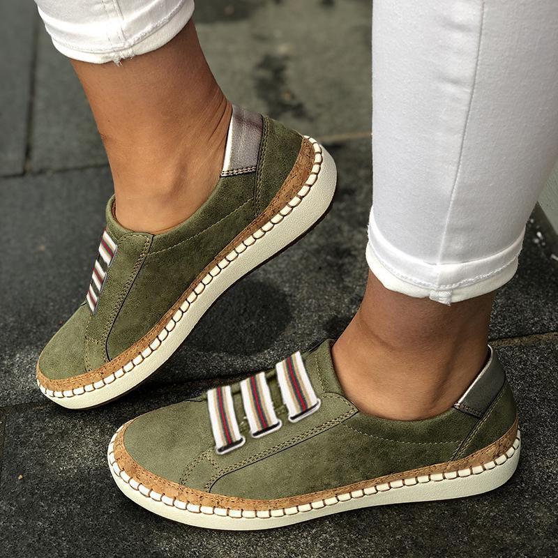 Women Athletic Slip On Sneakers Casual Outdoor Shoes