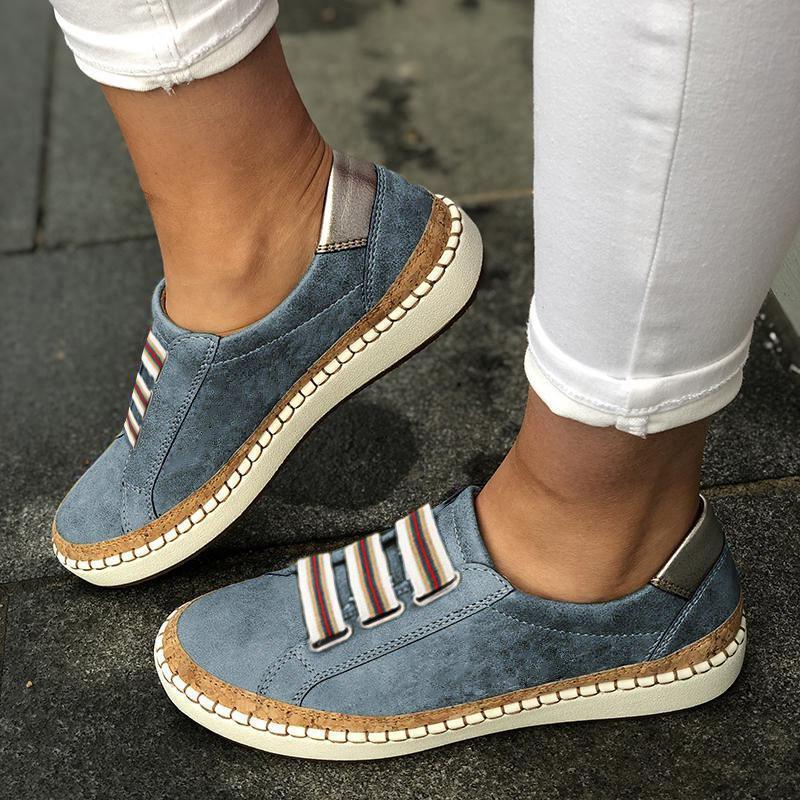 Women Athletic Slip On Sneakers Casual Outdoor Shoes