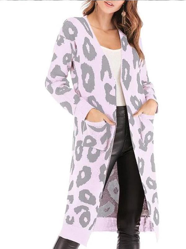 Leopard Print Long Sleeve Cardigan